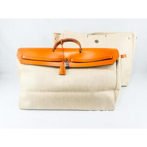 Vintage 1998 Hermès Herbag Cabine 50 – Rare 2-in-1 Travel Edition